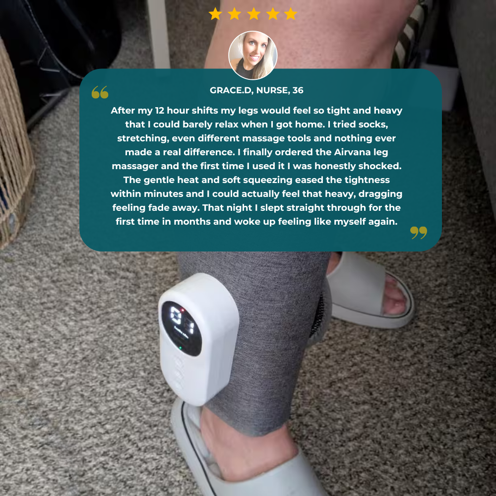 Airvana Pro 3-in-1 Leg Massager – Daily Relief for Tired, Tight & Overworked Legs