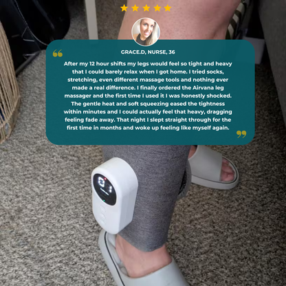 Airvana Pro 3-in-1 Leg Massager – Daily Relief for Tired, Tight & Overworked Legs